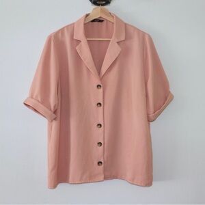 Only Pink Button-Up Shirt